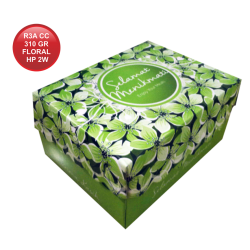 R3A CETAK COATED 310 FLORAL HIJAU PUPUS 1W